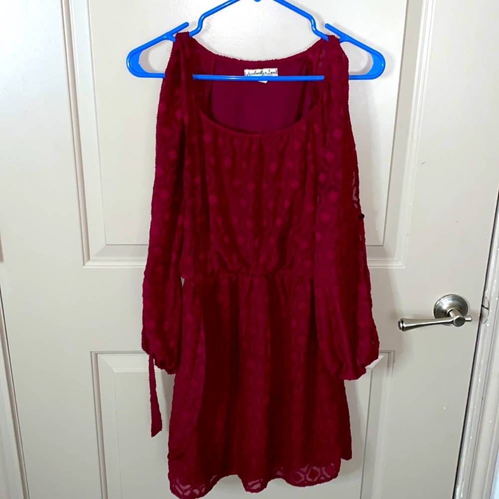 Lace Dress Color- Burgundy Size- Small/ Knee length